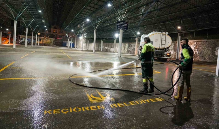 Keçiören Belediyesinden semt pazarlarında temizlik