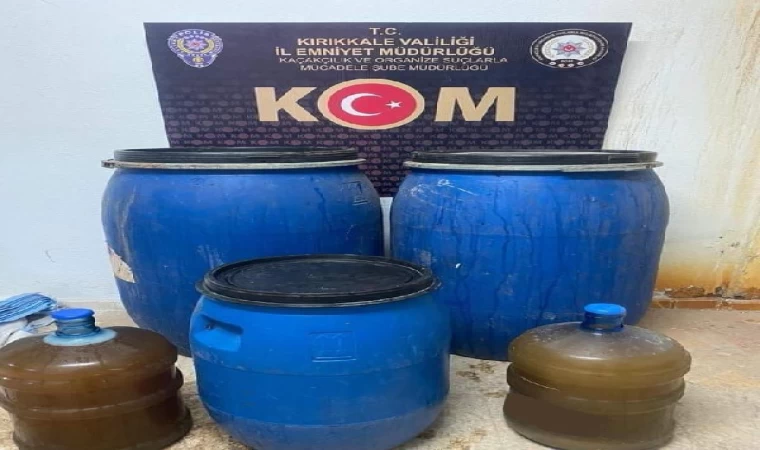 Kırıkkale’de 580 litre sahte içki ele geçirildi