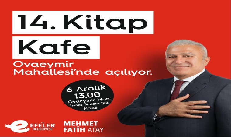 Kitap Kafelerin 14üncüsü Ovaeymirde açılıyor