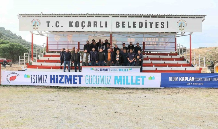 Koçarlı arenası deve güreşine hazır