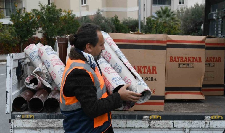 Kuşadası Belediyesinden soba yardımı