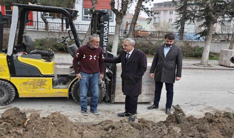 Kütahyada Abdurrahman Karaa Bulvarındaki çalışmalar devam ediyor