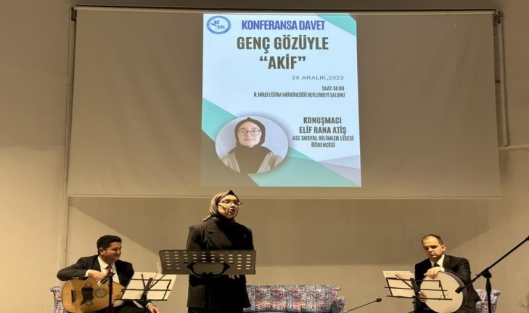 Kütahyada lise öğrencisinden, “Genç Gözüyle Mehmet Akif isimli konferans