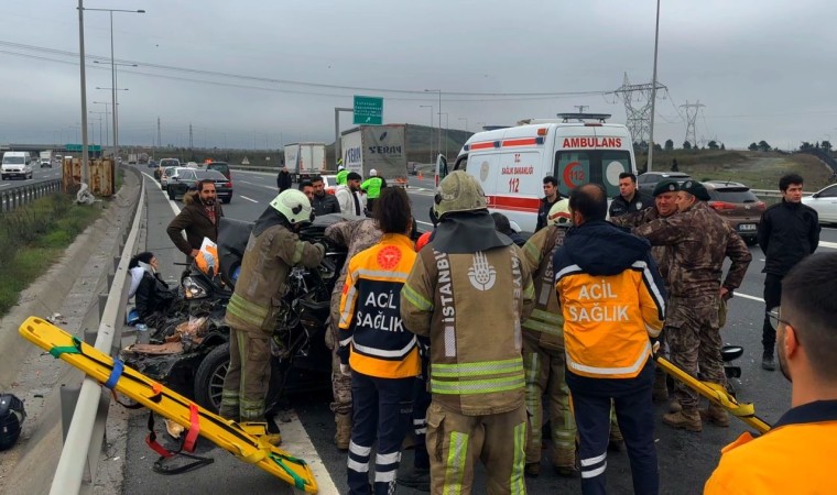 Kuzey Marmara Otoyolunda feci kaza: 1 ölü, 3 yaralı