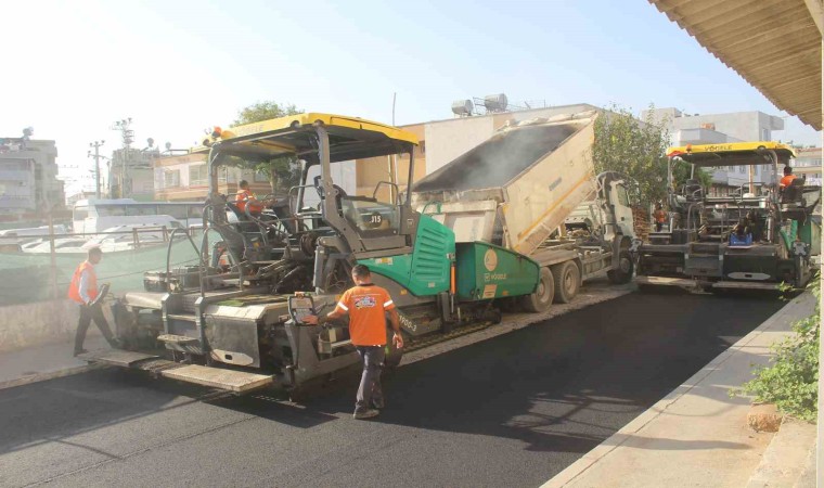 Mersinde yol ve asfalt çalışmaları sürüyor