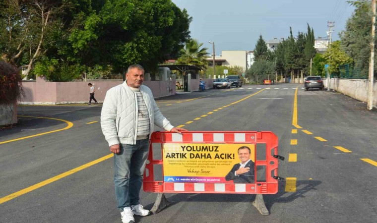 Mersinde yollar yenileniyor