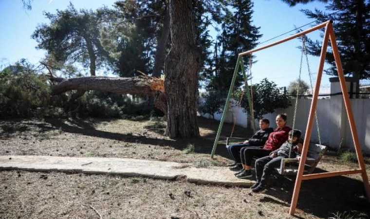 Otizmli çocuklar, fırtınada zarar gören ’yuva’larını onarıyor