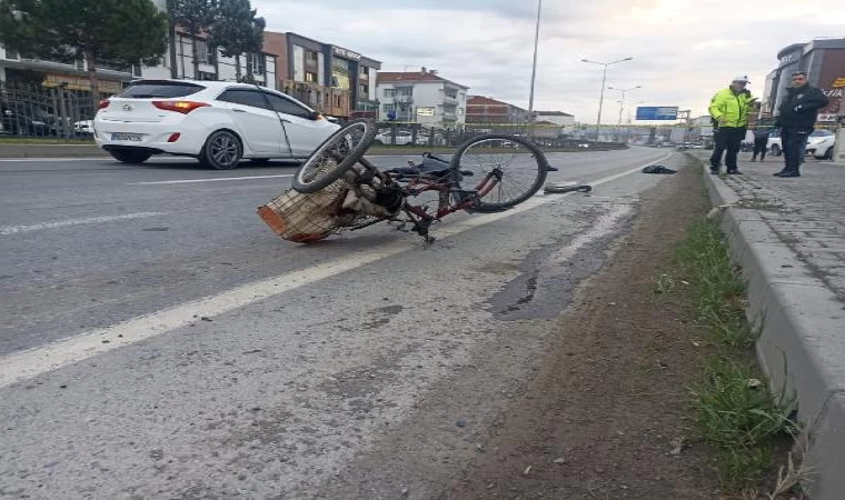 Otomobil, bisiklete çarptı; işe giderken öldü