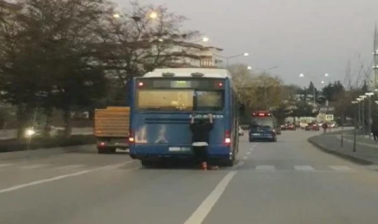 Patenli gencin tehlikeli yolculuğu kamerada