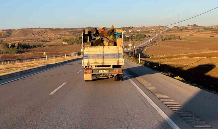 Patlak lastikle kilometrelerce yol kat etti