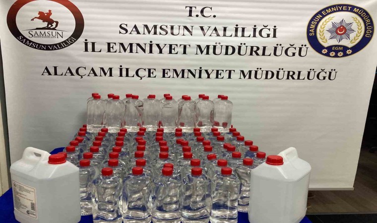 Samsunda 160 litre etil alkol ele geçirildi