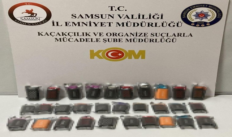 Samsunda kaçak elektronik sigara ele geçirildi