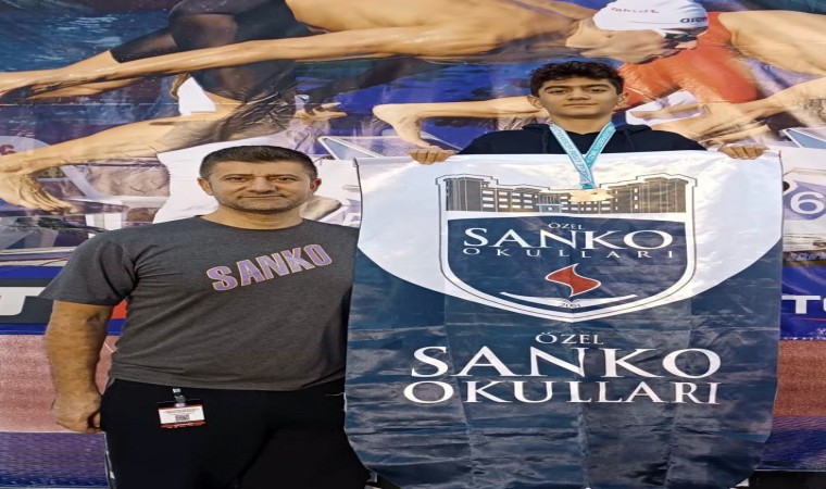 SANKO Okulları öğrencisi yüzmede Türkiye üçüncüsü oldu