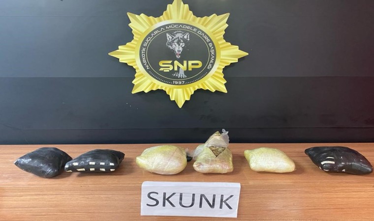 Şanlıurfada 3 kilo 900 gram skunk ele geçirildi: 1 gözaltı