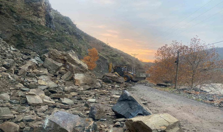 Sasonda heyelan nedeniyle kapanan 24 köy yolu ulaşıma açıldı