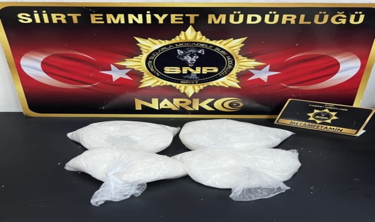 Siirtte 3 kilogram metamfetamin ele geçirildi: 3 kişi tutuklandı