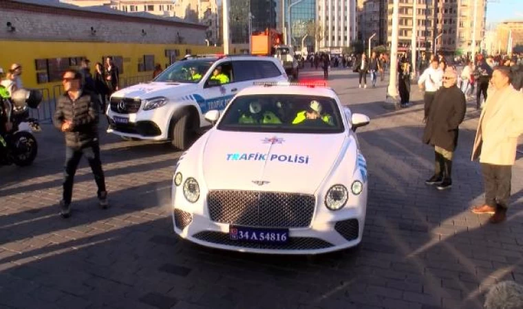 Suç örgütlerinden emniyete geçen araçlara taksim meydanı’nda yoğun ilgi