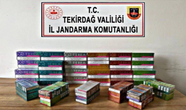 Tekirdağda 507 bin TLlik sıkıştırılmış tütün ele geçirildi