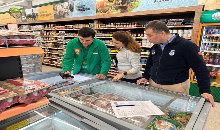 Zabıta ekiplerinden marketlere denetim