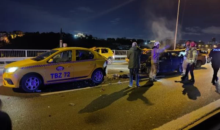 15 Temmuz Şehitler Köprüsü’nde 10 aracın karıştığı 3 kaza: 3 yaralı