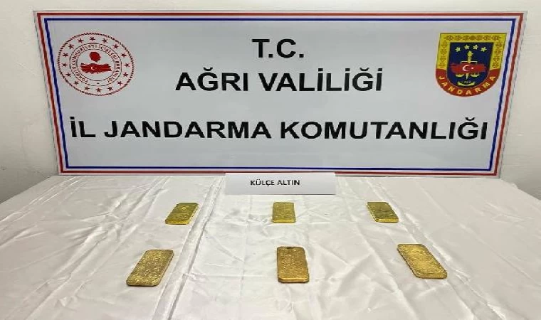 Ağrı’da 27 milyon 300 bin liralık 14 kilo külçe altın ele geçirildi