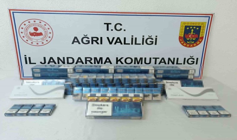 Ağrıda kaçak sigara ve çay ele geçirildi