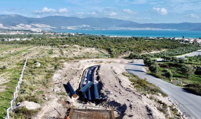 Akbükte altyapı çalışmaları büyük ölçüde tamamlandı