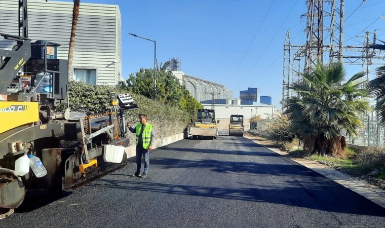 Akdenizde asfalt çalışmaları devam ediyor