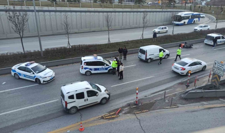 Ankarada trafik kazası: 1 ölü, 1 ağır yaralı