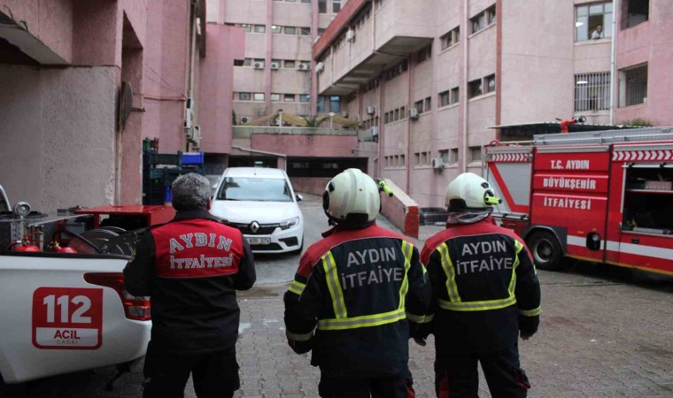 Aydın Devlet Hastanesinde yangın paniği