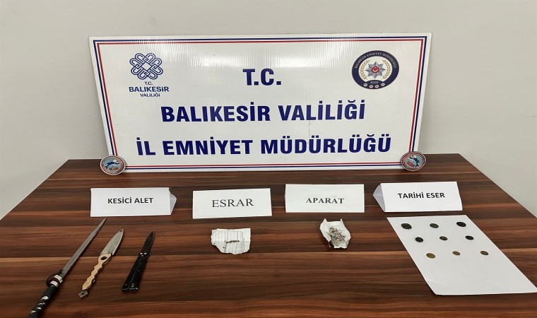 Balıkesirde 6 şahsa uyuşturucu operasyonu