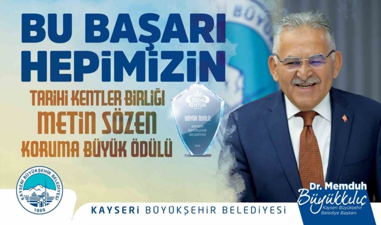 Başkan Büyükkılıç ile büyükşehire 2023te ödül yağmuru