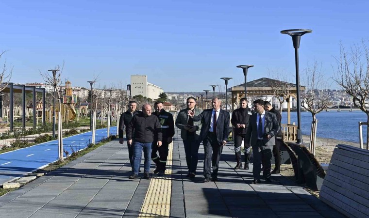 Başkan Uzunlar, yapımı süren projeleri inceledi