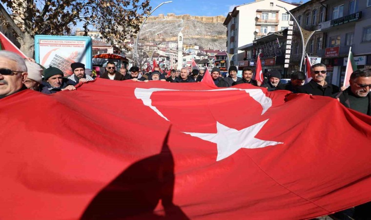 Bayburtta şehitler anıldı, Gazze için acil ateşkes çağrısı yapıldı