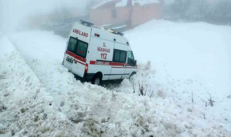 Bingölde ambulans buzlanma nedeniyle yoldan çıktı: 5 yaralı