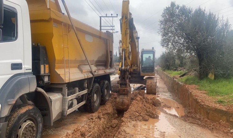 Bodrum Belediyesi, Kızılağaç yolunda çalışma başlattı