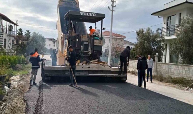 Bodrum Mumcularda Sıcak Asfalt Çalışması