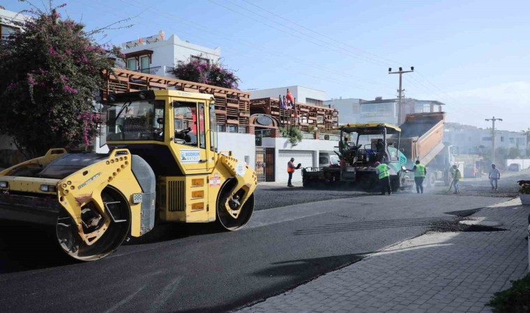 Bodrumda 18 bin metre sıcak asfalt yapıldı