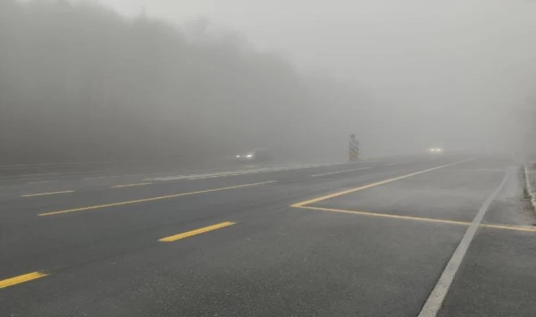 Bolu Dağı’nda sis etkili oldu