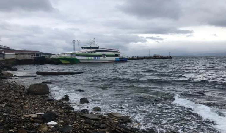 Bursa’da fırtına; deniz otobüsü seferleri iptal edildi