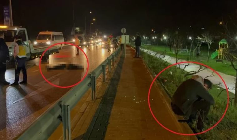 Bursa’da, şiddetli rüzgarda devrilen motosikletli öldü