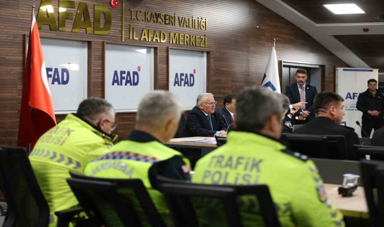 Büyükkılıç, Vali Çiçek başkanlığında İl Afet ve Acil Durum Koordinasyon Toplantısına katıldı