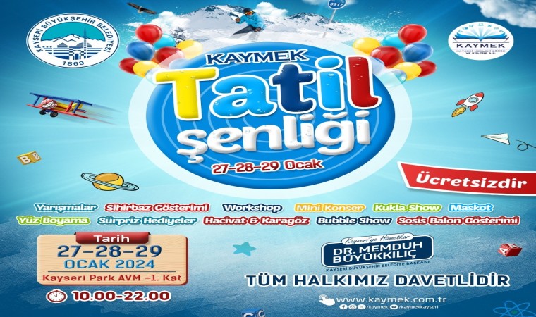 Büyükşehir KAYMEKten çocuklara tatil şenliği