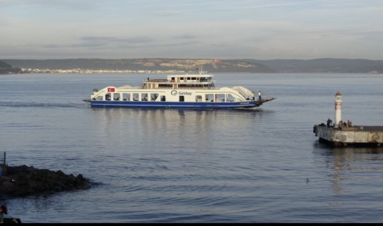 Çanakkale-Eceabat hattında bazı feribot seferleri iptal edildi