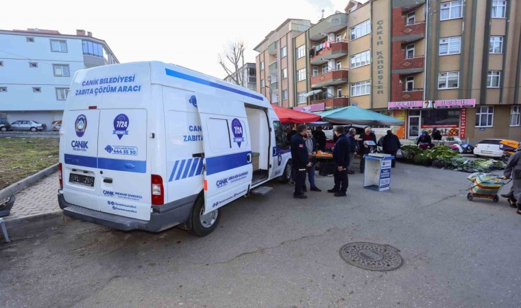 Canikte Mobil Zabıta Çözüm Merkezi hizmete sunuldu