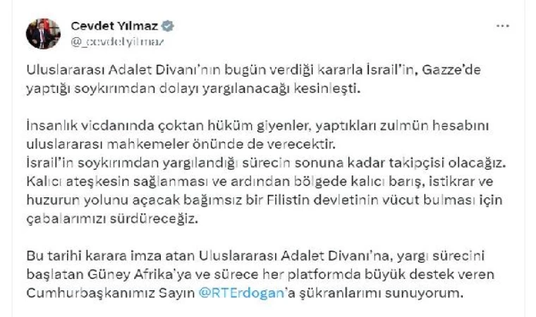 Cevdet Yılmaz: Yaptıkları zulmün hesabını verecekler 