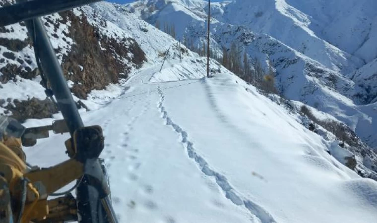 Diyarbakır’da kardan kapanan 5 kırsal mahallenin yolu açıldı