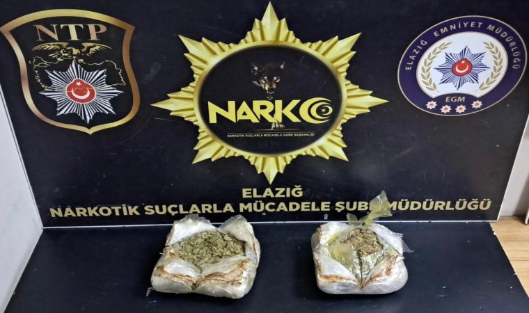 Elazığda 1 kilo 292 gram uyuşturucu ele geçirildi: 1 tutuklama