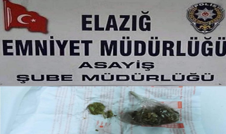 Elazığda asayiş uygulamaları: Uyuşturucu madde ve ruhsatsız silah ele geçirildi