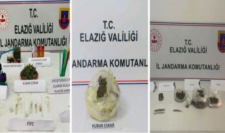 Elazığda jandarma uyuşturucuya geçit vermiyor